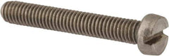 Value Collection - M6x1.00 Metric Coarse, 40mm Length Under Head Slotted Drive Machine Screw - Fillister Head, Grade 316 & A4 Stainless Steel, Uncoated, Without Washer - USA Tool & Supply