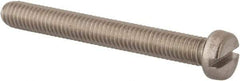 Value Collection - M6x1.00 Metric Coarse, 50mm Length Under Head Slotted Drive Machine Screw - Fillister Head, Grade 316 & A4 Stainless Steel, Uncoated, Without Washer - USA Tool & Supply