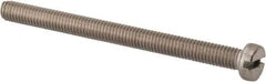 Value Collection - M6x1.00 Metric Coarse, 75mm Length Under Head Slotted Drive Machine Screw - Fillister Head, Grade 316 & A4 Stainless Steel, Uncoated, Without Washer - USA Tool & Supply