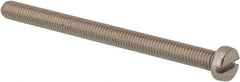 Value Collection - M6x1.00 Metric Coarse, 80mm Length Under Head Slotted Drive Machine Screw - Fillister Head, Grade 316 & A4 Stainless Steel, Uncoated, Without Washer - USA Tool & Supply