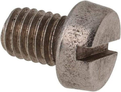 Value Collection - M8x1.25 Metric Coarse, 10mm Length Under Head Slotted Drive Machine Screw - Fillister Head, Grade 316 & A4 Stainless Steel, Uncoated, Without Washer - USA Tool & Supply