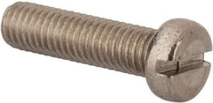 Value Collection - M8x1.25 Metric Coarse, 30mm Length Under Head Slotted Drive Machine Screw - Fillister Head, Grade 316 & A4 Stainless Steel, Uncoated, Without Washer - USA Tool & Supply