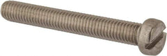 Value Collection - M8x1.25 Metric Coarse, 60mm Length Under Head Slotted Drive Machine Screw - Fillister Head, Grade 316 & A4 Stainless Steel, Uncoated, Without Washer - USA Tool & Supply