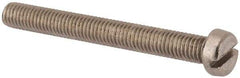 Value Collection - M8x1.25 Metric Coarse, 70mm Length Under Head Slotted Drive Machine Screw - Fillister Head, Grade 316 & A4 Stainless Steel, Uncoated, Without Washer - USA Tool & Supply