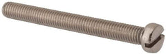 Value Collection - M8x1.25 Metric Coarse, 75mm Length Under Head Slotted Drive Machine Screw - Fillister Head, Grade 316 & A4 Stainless Steel, Uncoated, Without Washer - USA Tool & Supply