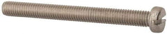 Value Collection - M8x1.25, 80mm Length Under Head Slotted Drive Machine Screw - Fillister Head, Grade 316 & A4 Stainless Steel, Uncoated, Without Washer - USA Tool & Supply