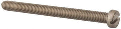 Value Collection - M8x1.25, 90mm Length Under Head Slotted Drive Machine Screw - Fillister Head, Grade 316 & A4 Stainless Steel, Uncoated, Without Washer - USA Tool & Supply