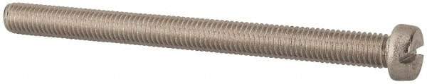 Value Collection - M8x1.25, 100mm Length Under Head Slotted Drive Machine Screw - Fillister Head, Grade 316 & A4 Stainless Steel, Uncoated, Without Washer - USA Tool & Supply