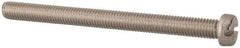 Value Collection - M8x1.25, 100mm Length Under Head Slotted Drive Machine Screw - Fillister Head, Grade 316 & A4 Stainless Steel, Uncoated, Without Washer - USA Tool & Supply