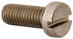 Value Collection - M10x1.50 Metric Coarse, 25mm Length Under Head Slotted Drive Machine Screw - Fillister Head, Grade 316 & A4 Stainless Steel, Uncoated, Without Washer - USA Tool & Supply
