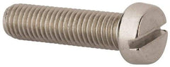 Value Collection - M10x1.50 Metric Coarse, 40mm Length Under Head Slotted Drive Machine Screw - Fillister Head, Grade 316 & A4 Stainless Steel, Uncoated, Without Washer - USA Tool & Supply