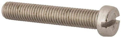 Value Collection - M10x1.50 Metric Coarse, 60mm Length Under Head Slotted Drive Machine Screw - Fillister Head, Grade 316 & A4 Stainless Steel, Uncoated, Without Washer - USA Tool & Supply