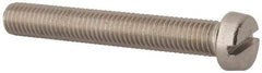 Value Collection - M10x1.50, 70mm Length Under Head Slotted Drive Machine Screw - Fillister Head, Grade 316 & A4 Stainless Steel, Uncoated, Without Washer - USA Tool & Supply
