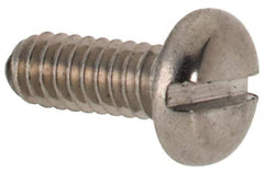 Value Collection - M2x0.40 Metric Coarse, 5mm Length Under Head Slotted Drive Machine Screw - Pan Head, Grade 316 & A4 Stainless Steel, Uncoated, Without Washer - USA Tool & Supply