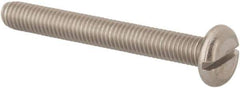 Value Collection - M5x0.80 Metric Coarse, 40mm Length Under Head Slotted Drive Machine Screw - Pan Head, Grade 316 & A4 Stainless Steel, Uncoated, Without Washer - USA Tool & Supply