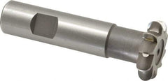 Whitney Tool Co. - 5/32" Radius, 5/16" Circle Diam, 1-5/16" Cutter Diam, Shank Connection, Convex Radius Cutter - 3/4" Shank Diam, 3-1/2" OAL, High Speed Steel, Uncoated, Profile Ground, 10 Teeth, Weldon Flat - USA Tool & Supply