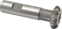 Whitney Tool Co. - 3/16" Radius, 3/8" Circle Diam, 1-3/8" Cutter Diam, Shank Connection, Convex Radius Cutter - 3/4" Shank Diam, 3-1/2" OAL, High Speed Steel, Uncoated, Profile Ground, 10 Teeth, Weldon Flat - USA Tool & Supply