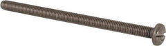 Value Collection - M5x0.80 Metric Coarse, 80mm Length Under Head Slotted Drive Machine Screw - Pan Head, Grade 316 & A4 Stainless Steel, Uncoated, Without Washer - USA Tool & Supply