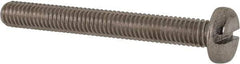 Value Collection - M6x1.00 Metric Coarse, 50mm Length Under Head Slotted Drive Machine Screw - Pan Head, Grade 316 & A4 Stainless Steel, Uncoated, Without Washer - USA Tool & Supply