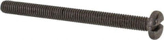 Value Collection - M6x1.00 Metric Coarse, 70mm Length Under Head Slotted Drive Machine Screw - Pan Head, Grade 316 & A4 Stainless Steel, Uncoated, Without Washer - USA Tool & Supply
