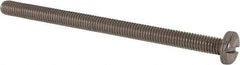 Value Collection - M6x1.00 Metric Coarse, 90mm Length Under Head Slotted Drive Machine Screw - Pan Head, Grade 316 & A4 Stainless Steel, Uncoated, Without Washer - USA Tool & Supply