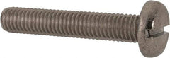 Value Collection - M8x1.25, 45mm Length Under Head Slotted Drive Machine Screw - Pan Head, Grade 316 & A4 Stainless Steel, Uncoated, Without Washer - USA Tool & Supply