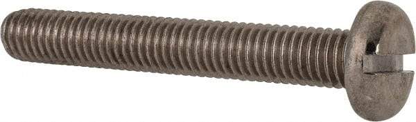 Value Collection - M8x1.25, 55mm Length Under Head Slotted Drive Machine Screw - Pan Head, Grade 316 & A4 Stainless Steel, Uncoated, Without Washer - USA Tool & Supply