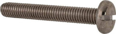Value Collection - M8x1.25, 55mm Length Under Head Slotted Drive Machine Screw - Pan Head, Grade 316 & A4 Stainless Steel, Uncoated, Without Washer - USA Tool & Supply