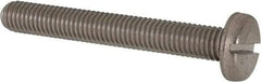 Value Collection - M8x1.25, 60mm Length Under Head Slotted Drive Machine Screw - Pan Head, Grade 316 & A4 Stainless Steel, Uncoated, Without Washer - USA Tool & Supply