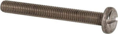 Value Collection - M8x1.25 Metric Coarse, 70mm Length Under Head Slotted Drive Machine Screw - Pan Head, Grade 316 & A4 Stainless Steel, Uncoated, Without Washer - USA Tool & Supply