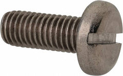 Value Collection - M10x1.50 Metric Coarse, 25mm Length Under Head Slotted Drive Machine Screw - Pan Head, Grade 316 & A4 Stainless Steel, Uncoated, Without Washer - USA Tool & Supply