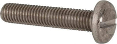 Value Collection - M10x1.50 Metric Coarse, 50mm Length Under Head Slotted Drive Machine Screw - Pan Head, Grade 316 & A4 Stainless Steel, Uncoated, Without Washer - USA Tool & Supply