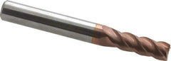 ProMax - 9/32", 3/4" LOC, 5/16" Shank Diam, 2-1/2" OAL, 4 Flute, Solid Carbide Square End Mill - Single End, TiCN Finish, Spiral Flute, 40° Helix, Right Hand Cut, Right Hand Flute, Series 111 - USA Tool & Supply
