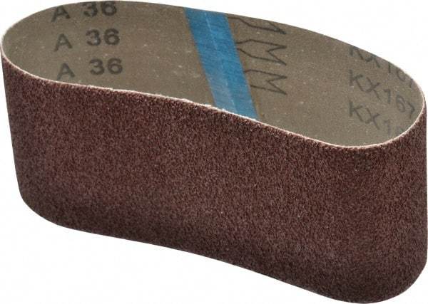 Tru-Maxx - 3" Wide x 18" OAL, 36 Grit, Aluminum Oxide Abrasive Belt - Aluminum Oxide, Very Coarse, Coated - USA Tool & Supply