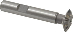 Whitney Tool Co. - 3/4° 3/4" Cut Diam, 3/16" Cut Width, 3/8" Shank, Carbide-Tipped Double-Angle Cutter - USA Tool & Supply