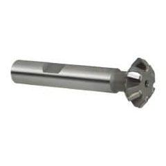 Whitney Tool Co. - 3/4° 3/4" Cut Diam, 1/4" Cut Width, 3/8" Shank, Carbide-Tipped Double-Angle Cutter - USA Tool & Supply