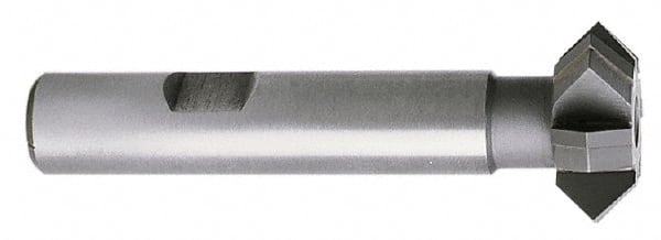 Whitney Tool Co. - 1-7/8° 1-7/8" Cut Diam, 5/8" Cut Width, 3/4" Shank, Carbide-Tipped Double-Angle Cutter - USA Tool & Supply