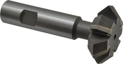 Whitney Tool Co. - 1-7/8° 1-7/8" Cut Diam, 5/8" Cut Width, 3/4" Shank, Carbide-Tipped Double-Angle Cutter - USA Tool & Supply