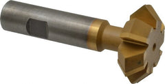 Whitney Tool Co. - 1-7/8° 1-7/8" Cut Diam, 5/8" Cut Width, 3/4" Shank, Carbide-Tipped Double-Angle Cutter - USA Tool & Supply