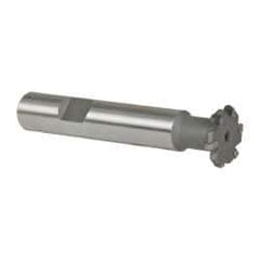 Whitney Tool Co. - 1/16" Radius, 1/8" Circle Diam, 3/4" Cutter Diam, Shank Connection, Convex Radius Cutter - 1/2" Shank Diam, 3" OAL, Carbide-Tipped, Uncoated, Profile Ground, 6 Teeth, Weldon Flat - USA Tool & Supply