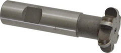 Whitney Tool Co. - 3/16" Radius, 3/8" Circle Diam, 1-3/8" Cutter Diam, Shank Connection, Convex Radius Cutter - 3/4" Shank Diam, 3-1/2" OAL, Carbide-Tipped, Uncoated, Profile Ground, 6 Teeth, Weldon Flat - USA Tool & Supply