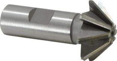 Whitney Tool Co. - 1-1/2" Diam x 1/2" Width of Cut, 45° Included Angle, Shank Connection, Carbide Tipped Single Angle Cutter - 3/4" Shank Diam, 2-3/4" Overall Length, Right Hand Cut, Uncoated - USA Tool & Supply