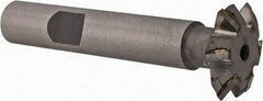 Whitney Tool Co. - 3/4" Diam x 5/16" Width of Cut, 60° Included Angle, Shank Connection, Carbide Tipped Single Angle Cutter - 3/8" Shank Diam, 2-1/8" Overall Length, Right Hand Cut, Uncoated - USA Tool & Supply