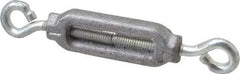 Made in USA - 36 Lb Load Limit, #8 Thread Diam, 1-1/4" Take Up, Aluminum Eye & Eye Turnbuckle - 1-13/16" Body Length, 9/64" Neck Length, 3-3/8" Closed Length - USA Tool & Supply