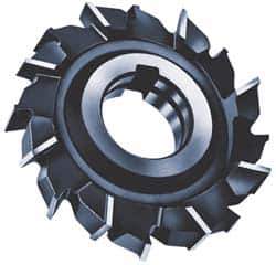 Made in USA - 7" Diam x 5/8" Width of Cut, 24 Teeth, High Speed Steel Side Milling Cutter - Staggered Teeth, Uncoated - USA Tool & Supply