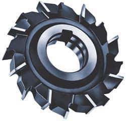 Made in USA - 6" Diam x 1" Width of Cut, 24 Teeth, Cobalt Side Milling Cutter - Staggered Teeth, Uncoated - USA Tool & Supply