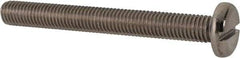 Value Collection - M10x1.50 Metric Coarse, 90mm Length Under Head Slotted Drive Machine Screw - Pan Head, Grade 316 & A4 Stainless Steel, Uncoated, Without Washer - USA Tool & Supply