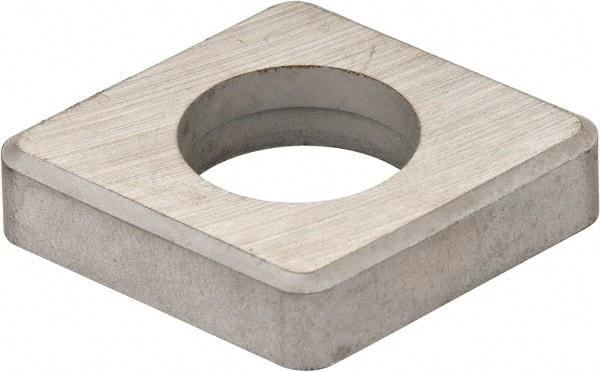 Made in USA - 1" Inscribed Circle, Diamond (Shape) Shim for Indexables - Carbide, 1/8" Thick, CSN Shim Style, Negative Rake - USA Tool & Supply