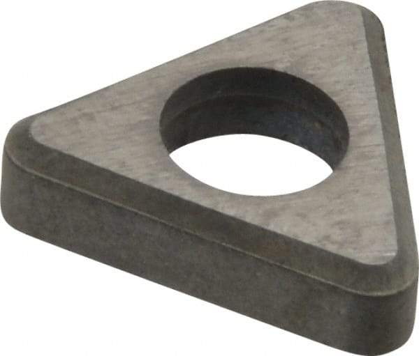 Made in USA - 3/8" Inscribed Circle, Triangle Shim for Indexables - Carbide, 1/8" Thick, ITSN Shim Style, Negative Rake - USA Tool & Supply