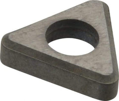 Made in USA - 3/8" Inscribed Circle, Triangle Shim for Indexables - Carbide, 1/8" Thick, ITSN Shim Style, Negative Rake - USA Tool & Supply